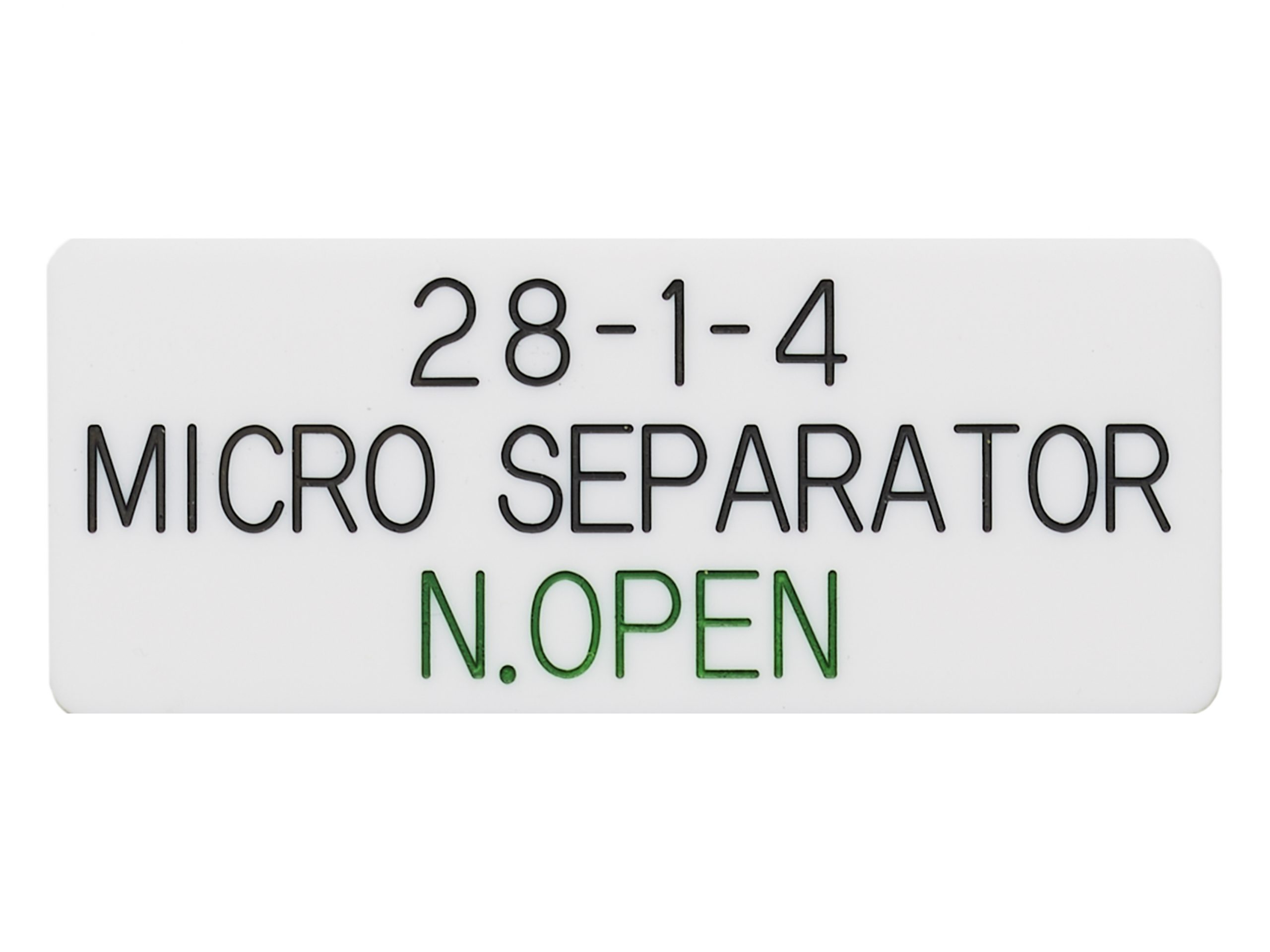 アクリルタイトル銘板　短冊銘板