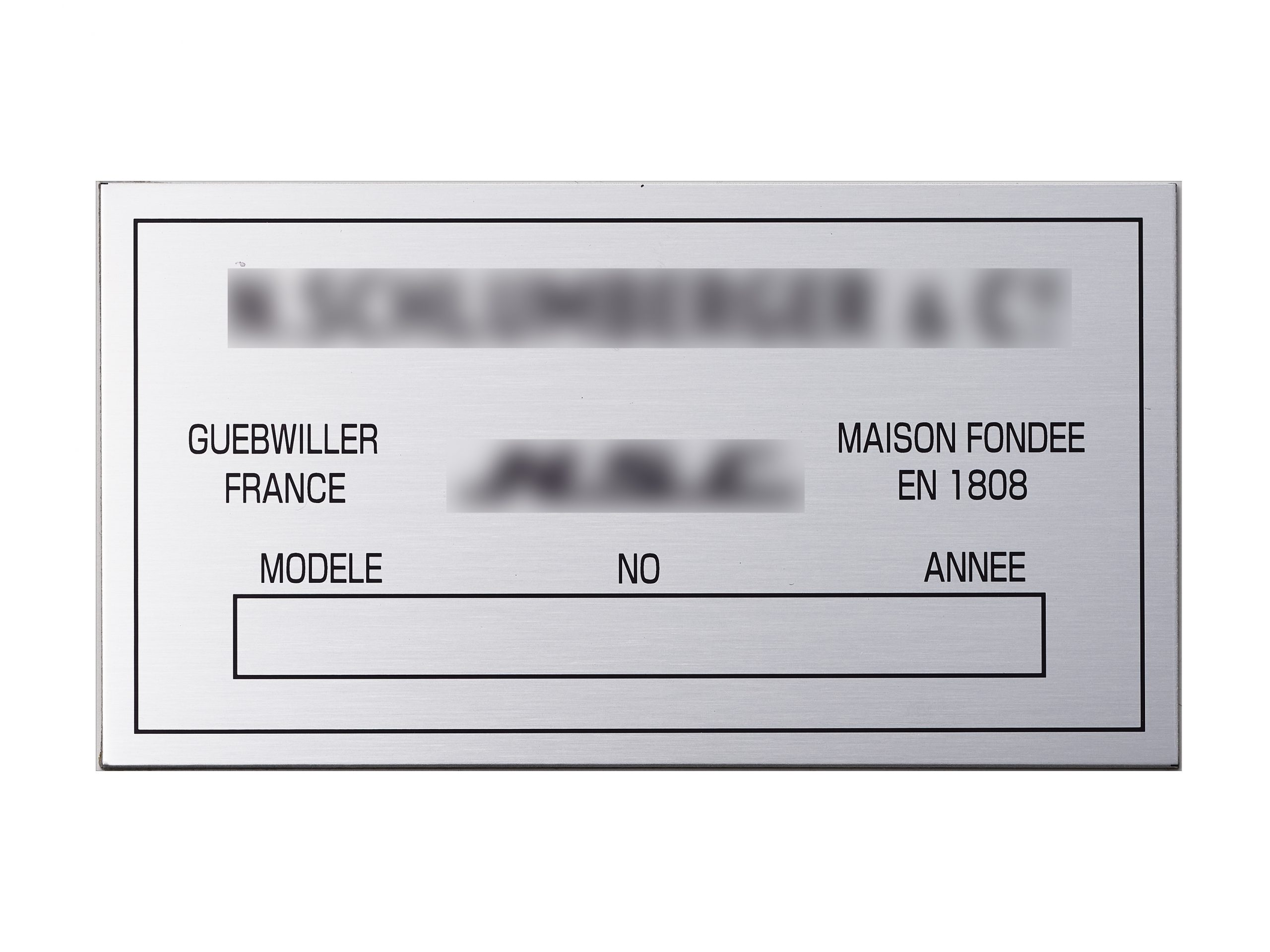 アルミ機械銘板・装置銘板