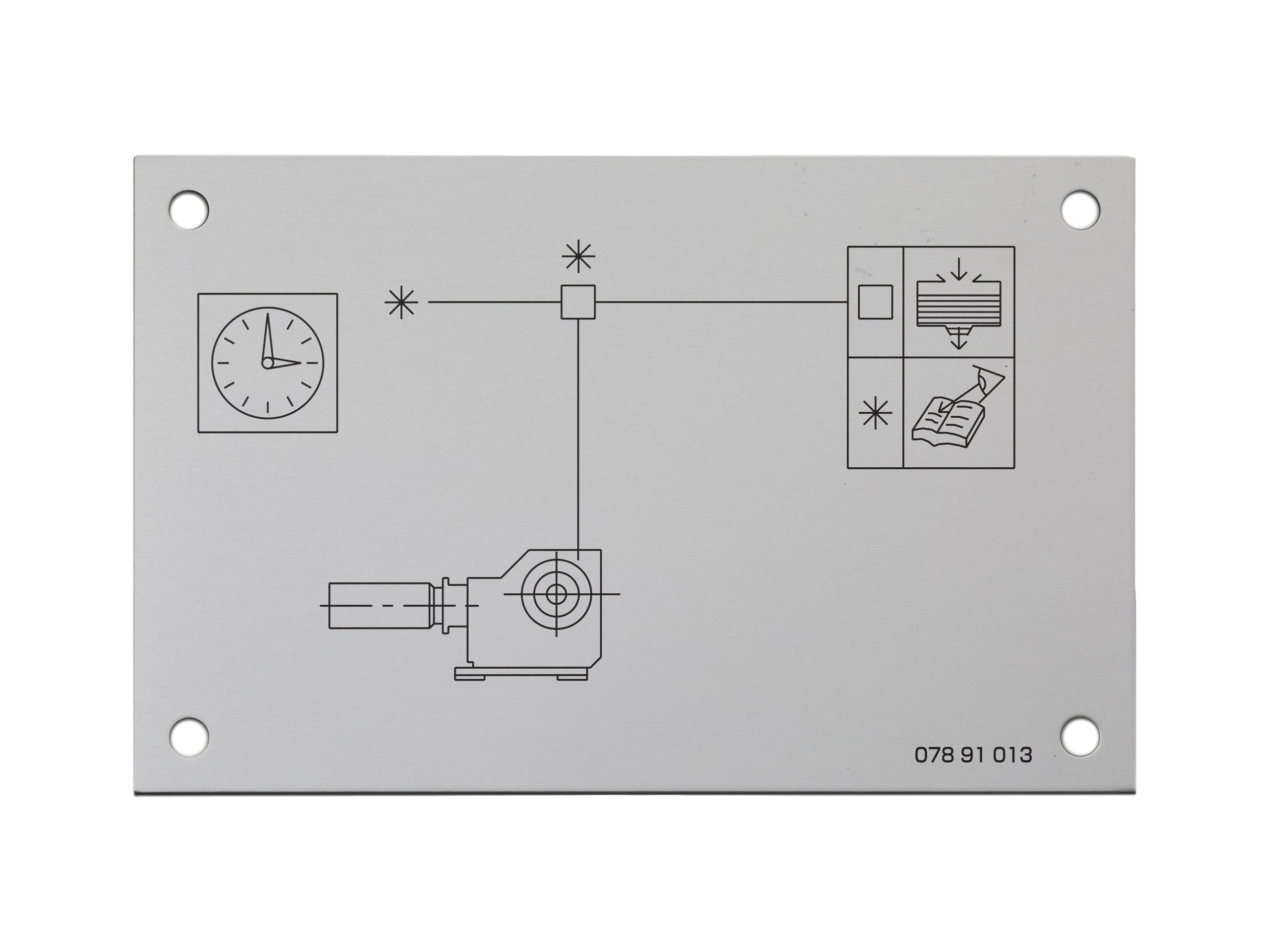 ステンレス回路図銘板