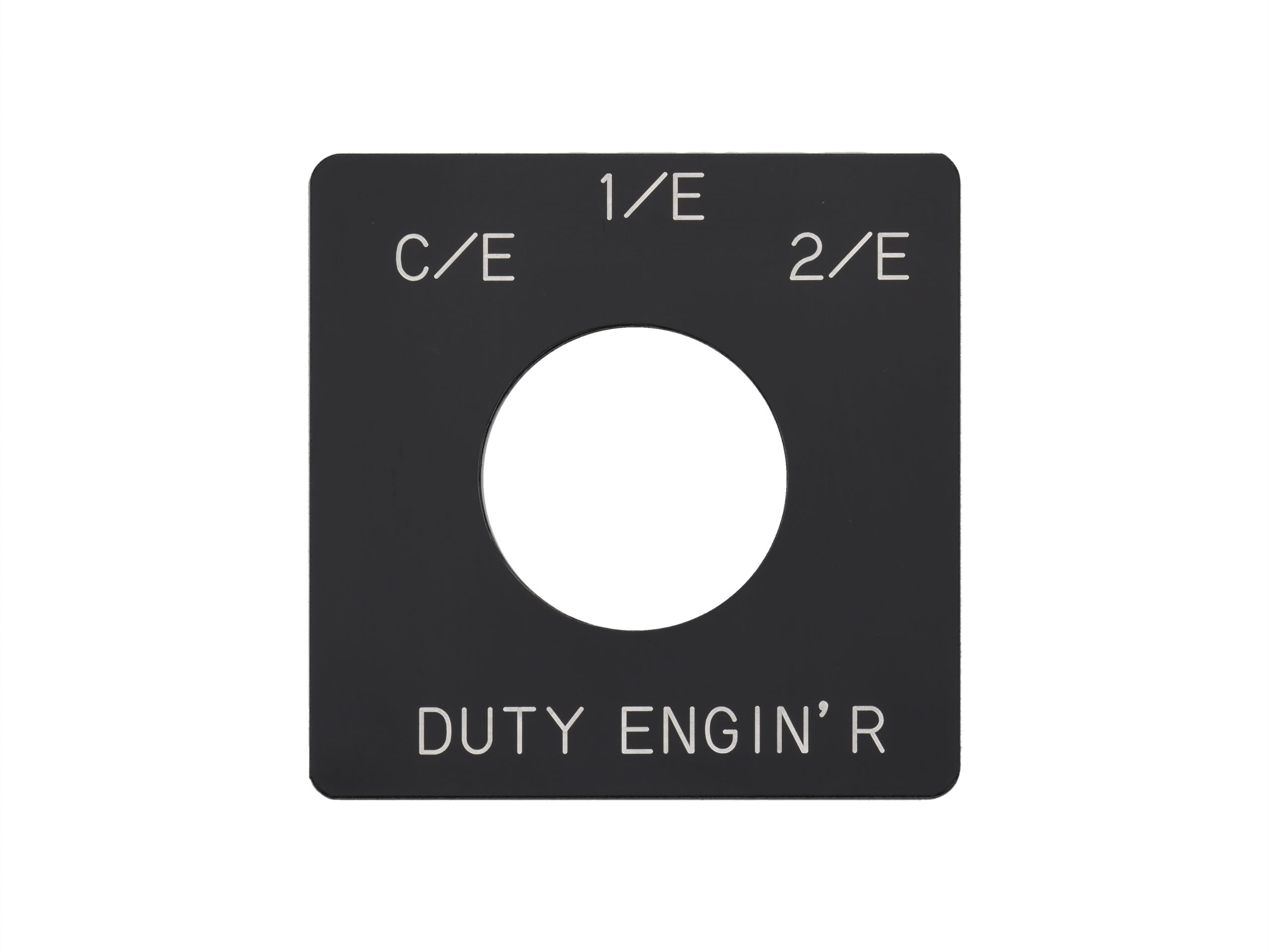 アルミ切替銘板