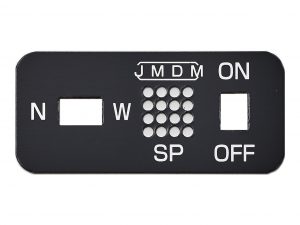 アルミスイッチ銘板