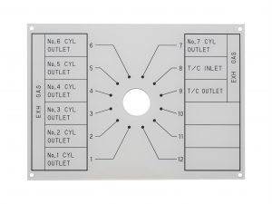 アクリル切替銘板